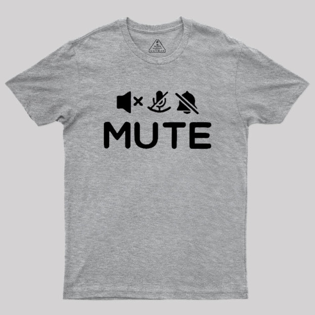 Mute Humour Geek T-Shirt