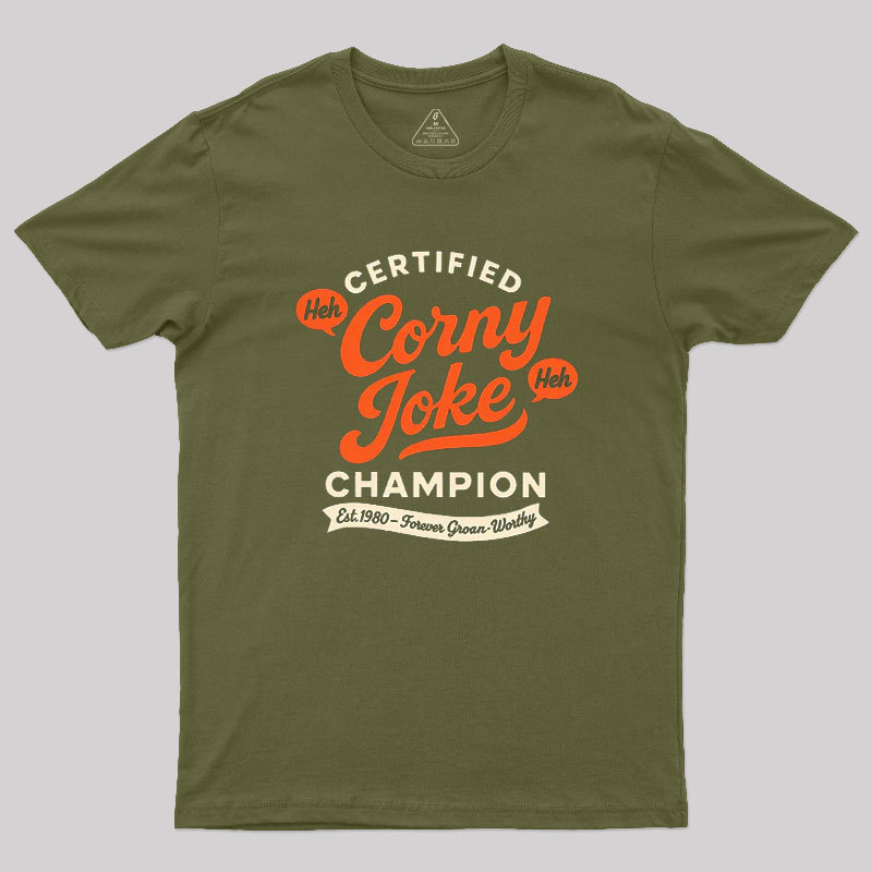 Retro Certified Corny Joke Geek T-Shirt
