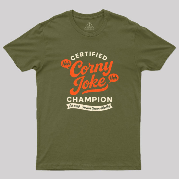 Retro Certified Corny Joke Geek T-Shirt