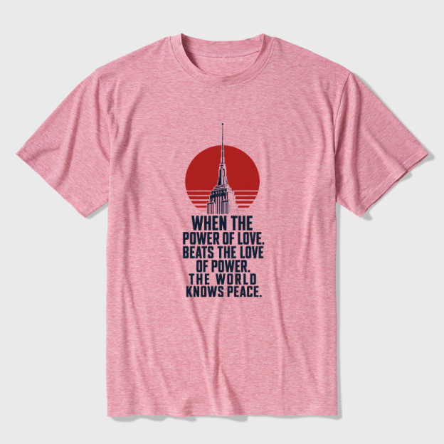 Love Over Power Ultra Soft Heather Tees
