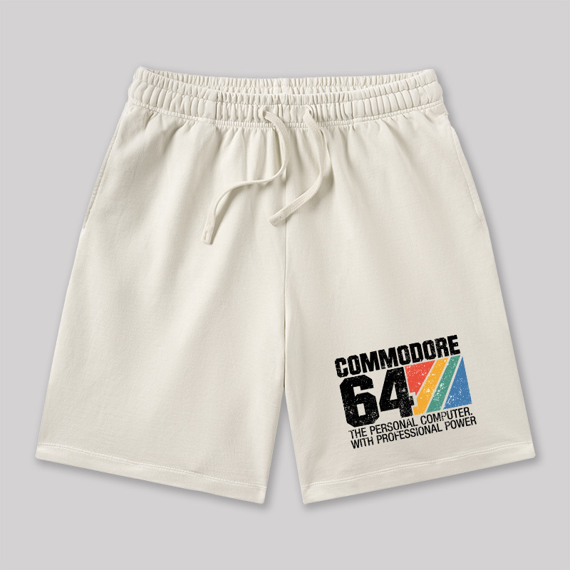 Commodore 64 Retro Geeky Washed Shorts
