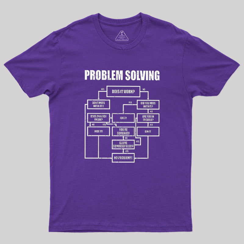 Men Problem Solving Geek T-Shirt