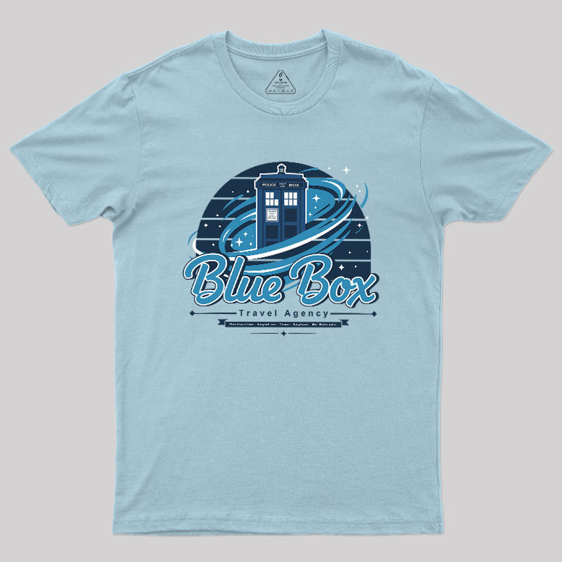 Blue Box Travel Agency Geek T-Shirt