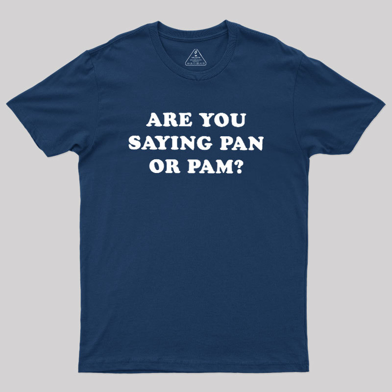 Are You Saying Pan Or Pam Geek T-Shirt