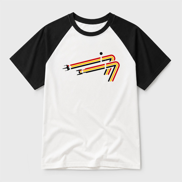 Scifi 77 Geek Retro Raglan T-Shirt
