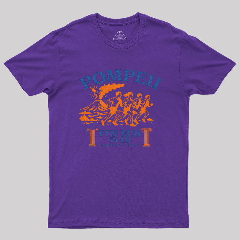 Pompeii Fun Run 79 AD Geek T-Shirt
