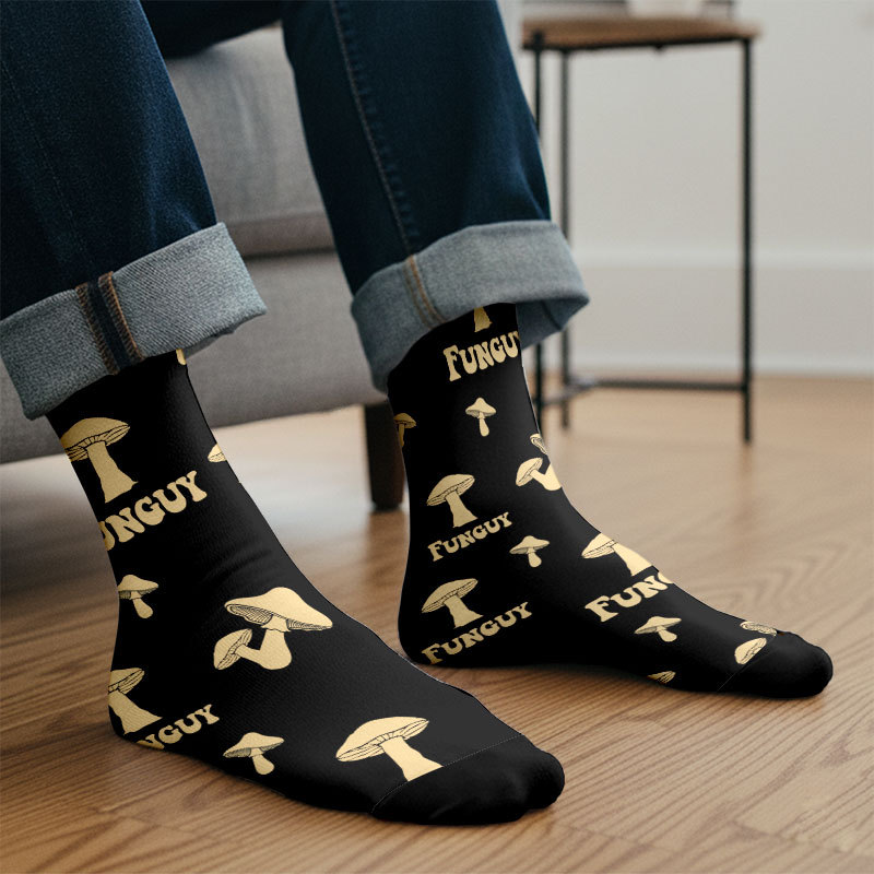 Fungi Funguy Navy Men's Socks