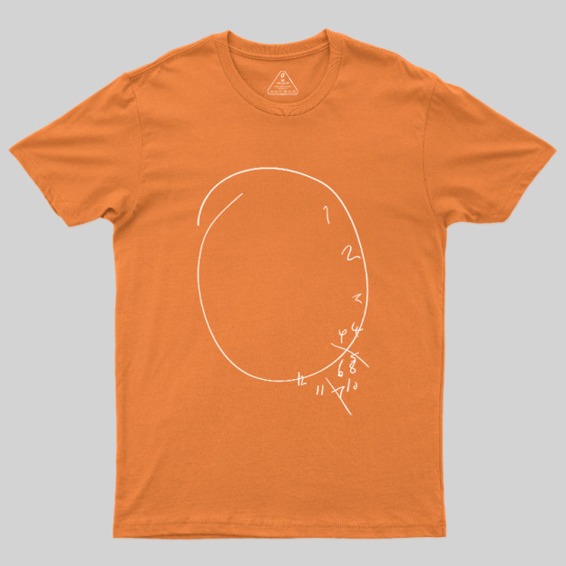 My Brain Can't Draw A Clock Geek T-Shirt