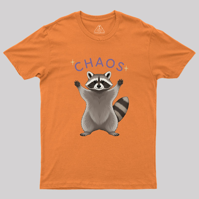 Raccoon Chaos Geek T-Shirt