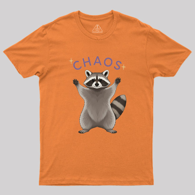 Raccoon Chaos Geek T-Shirt