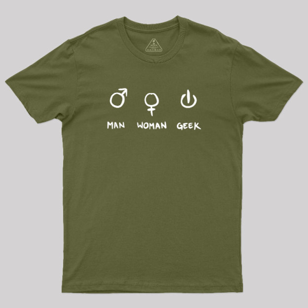 Man Woman Geek T-Shirt