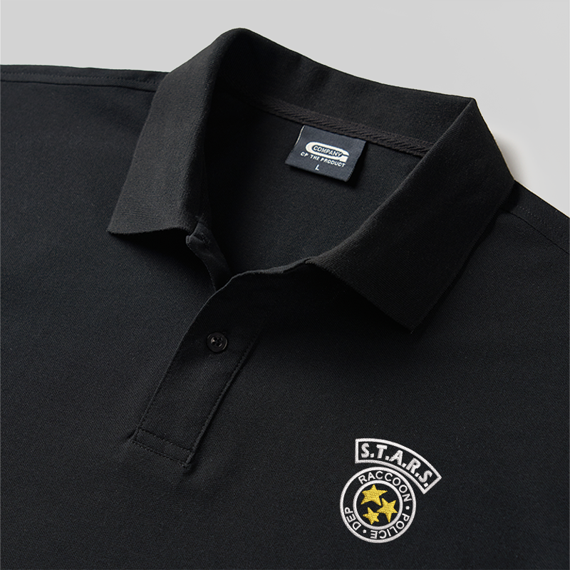 S.T.A.R.S. Geek Embroidered Polo Shirts