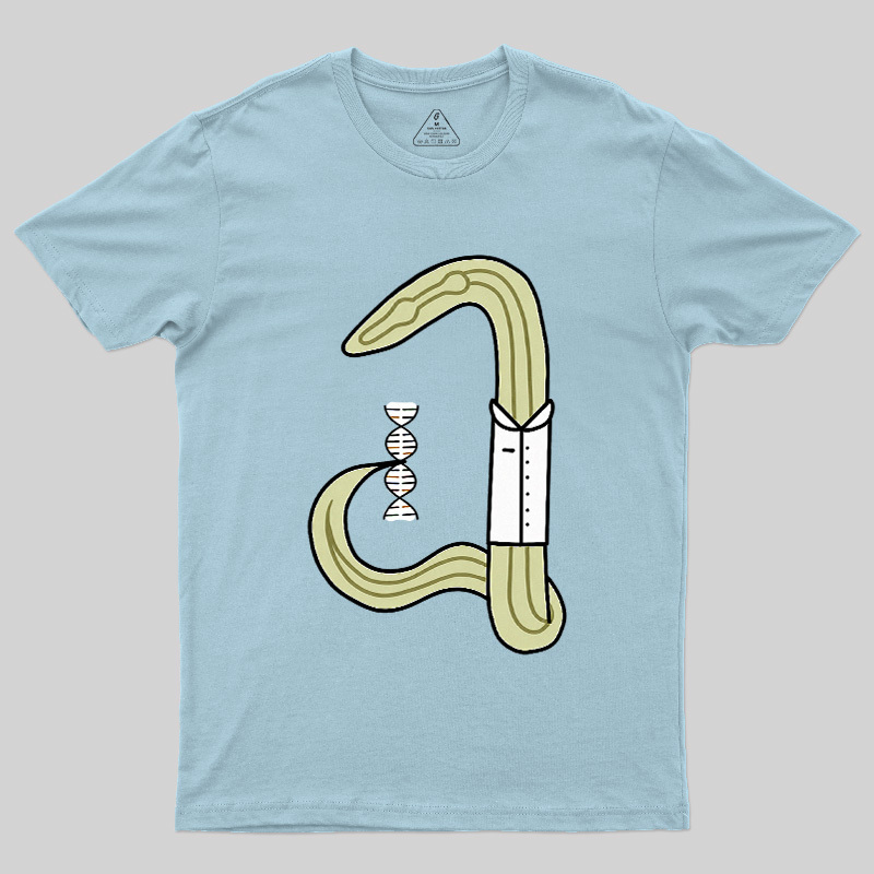 C Elegans Scientist Worm Biology Geek T-Shirt