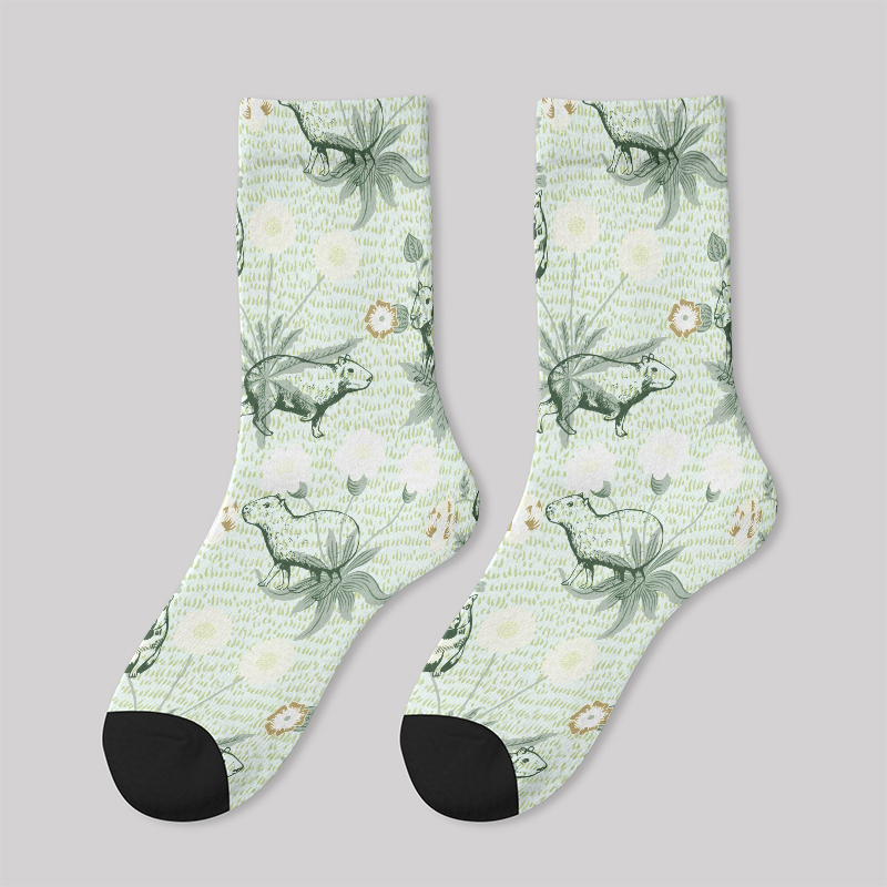 Funny Capybara Men's Socks