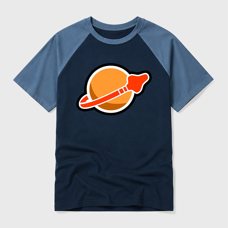 New Space Mars Geek Retro Raglan T-Shirt