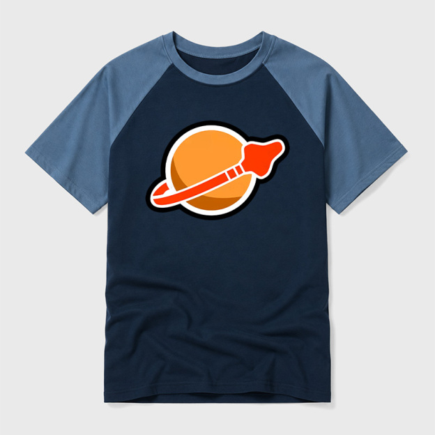 New Space Mars Geek Retro Raglan T-Shirt