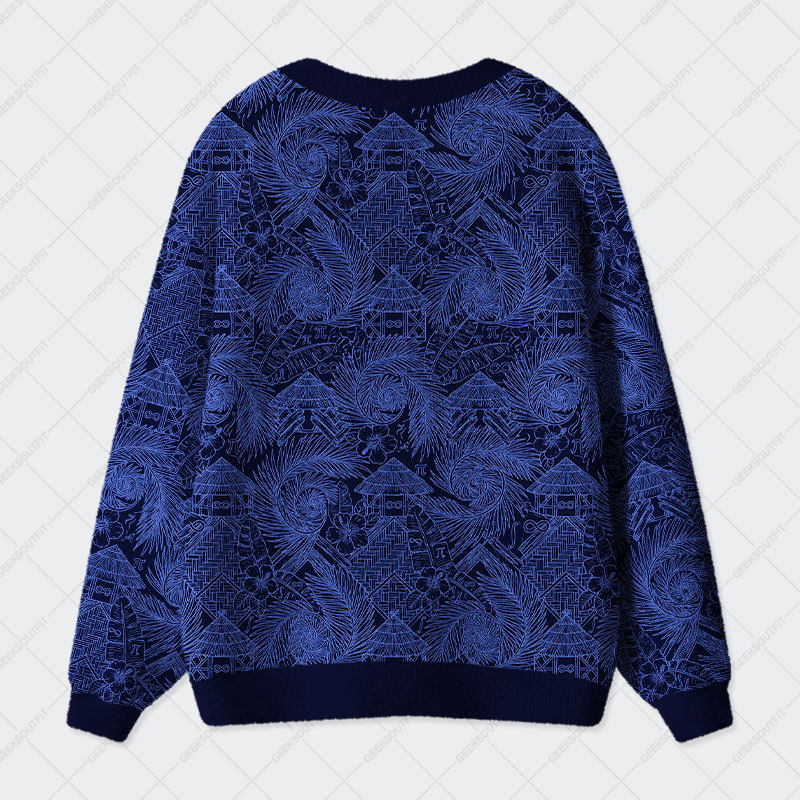 Fractal Mind Geek Ugly Cardigan Sweaters 