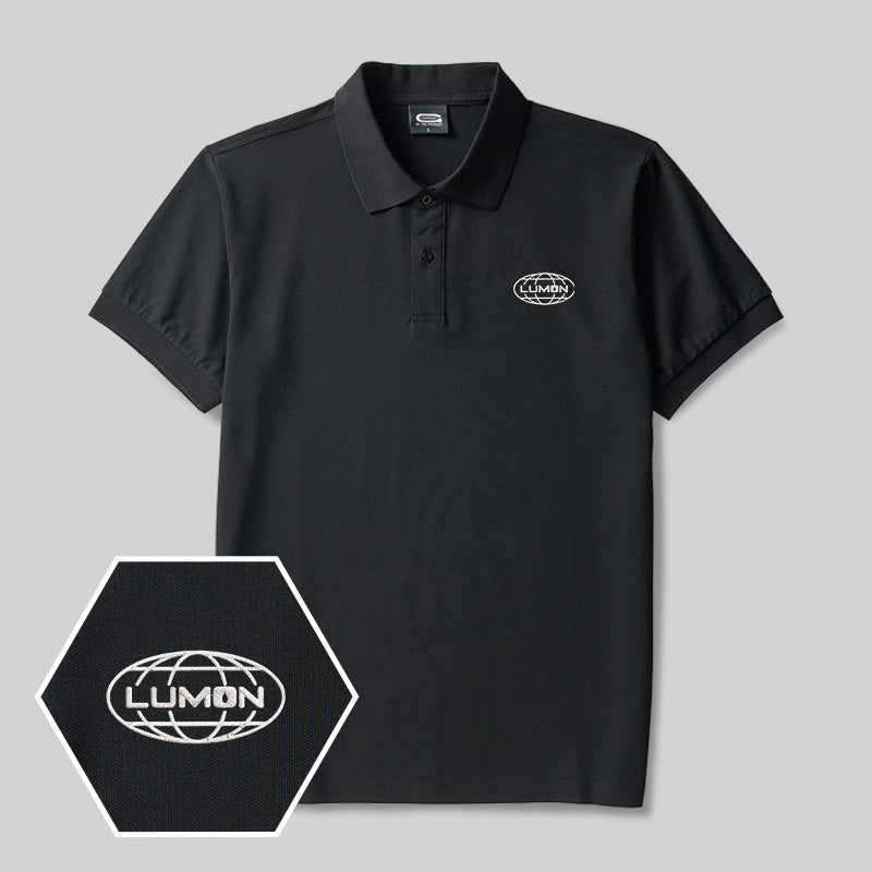 Lumon Geek Embroidered Polo Shirts