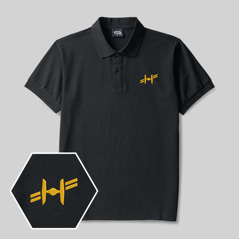 Twin Ion Engine Geek Embroidered Polo Shirts