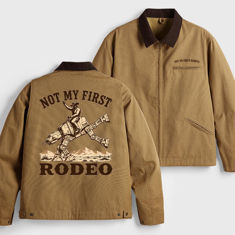Not My First Rodeo Geek Canvas Work Jackets