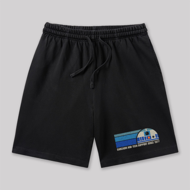Providing Sarcasm and Tech Support Since 1977 Geeky Washed Shorts