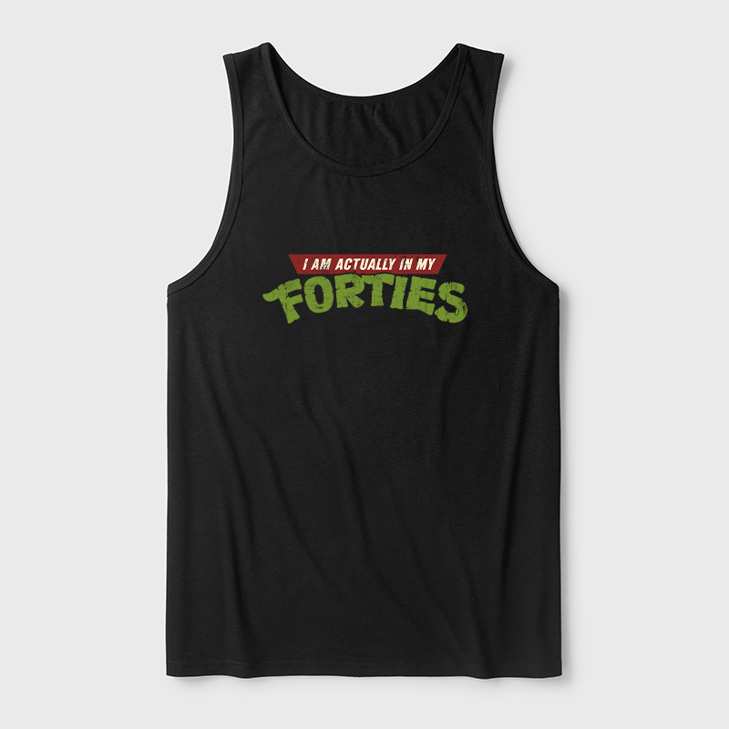 I Am Actually In My Forties Ultra Soft Heather Tank