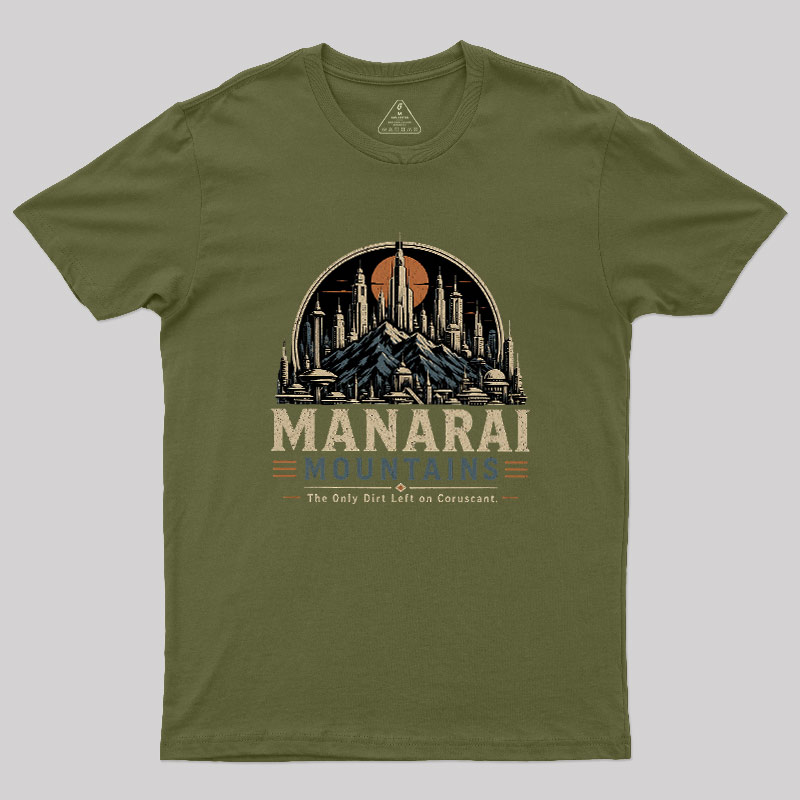 Galactic Mountain Range Geek T-Shirt