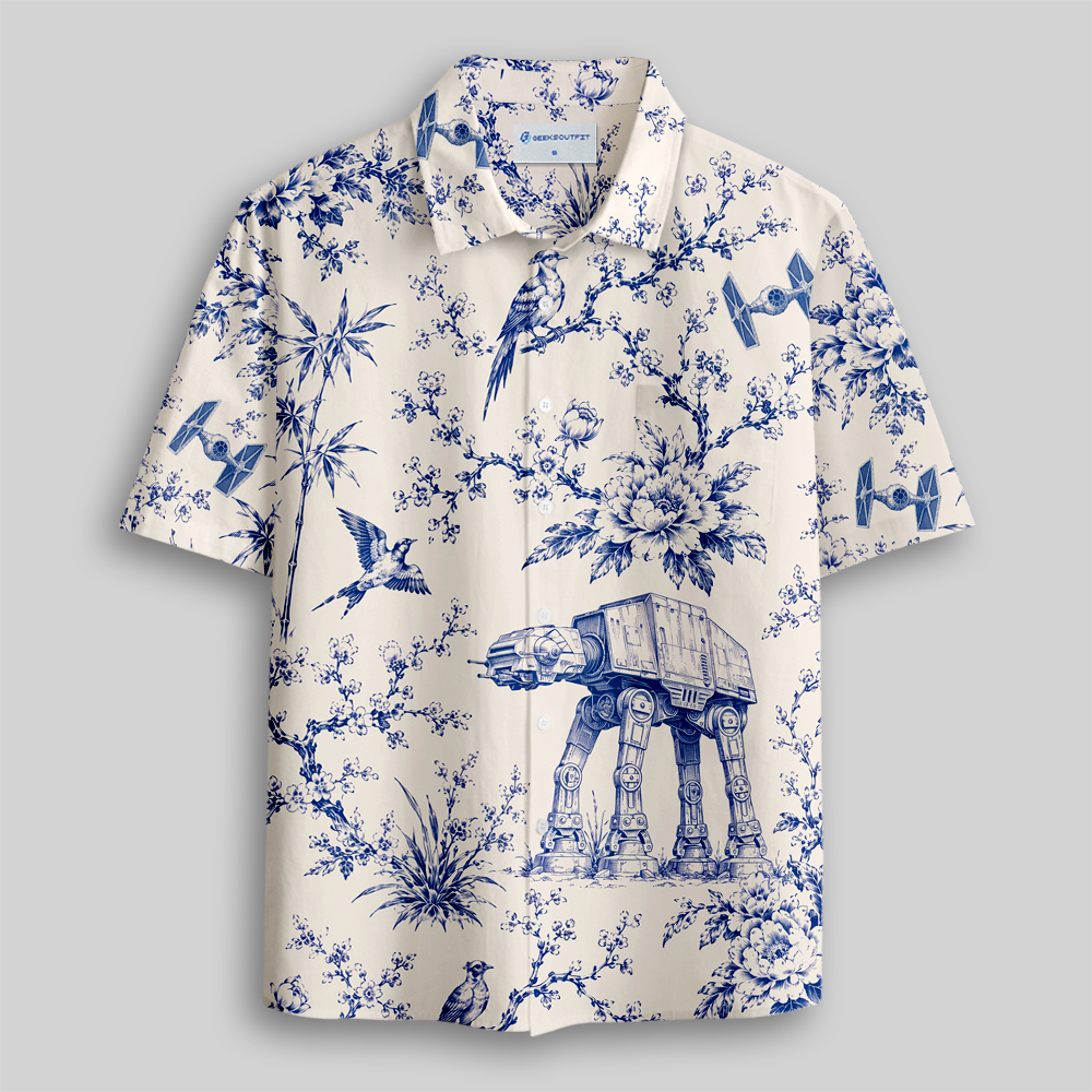 Porcelain Patrol Button Up Pocket Shirt