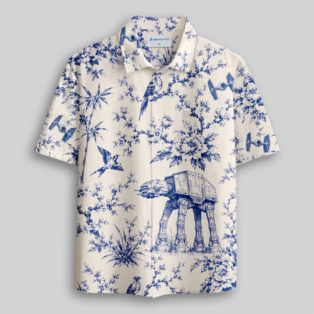 Porcelain Patrol Button Up Pocket Shirt