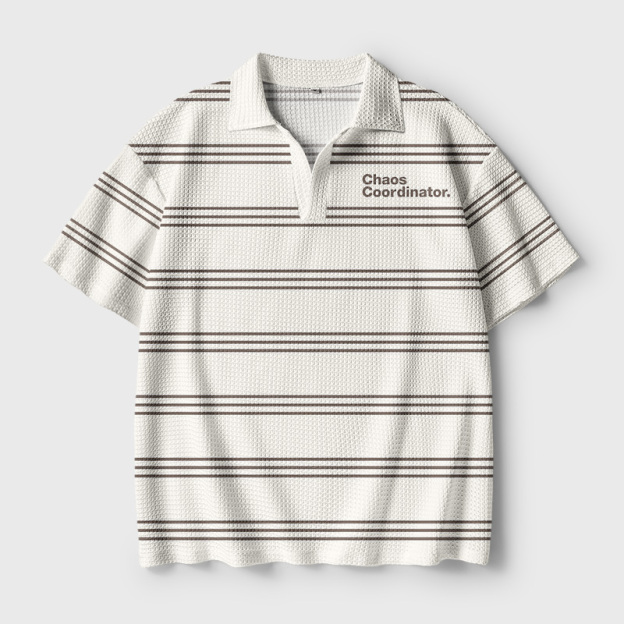 Chaos Coordinator Geek Crochet Polo Shirt