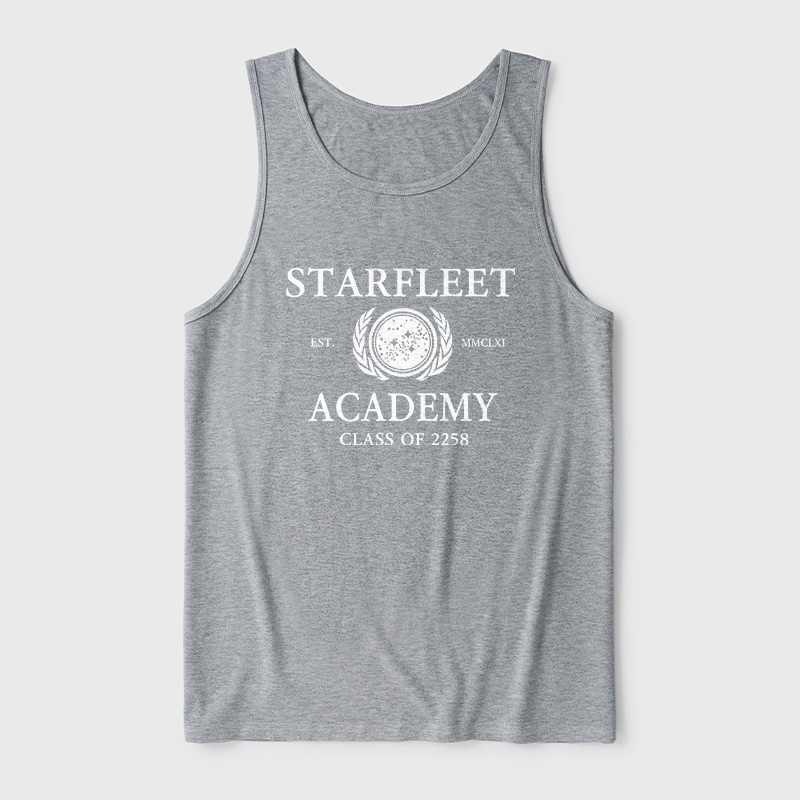 Starfleet Acadmey Class Of 2258 White Ultra Soft Heather Tank