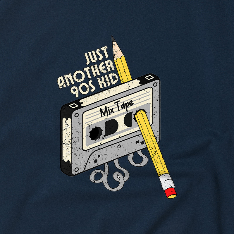 Just Another 90s Kid Geek Retro Raglan T-Shirt