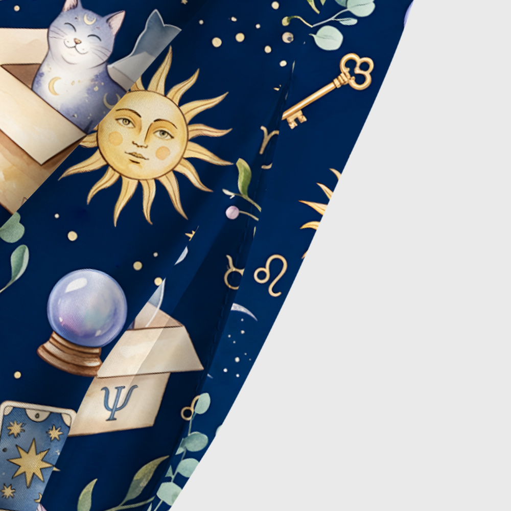 Astrology Cats in the Box Geek Tiered Cami Maxi Dress