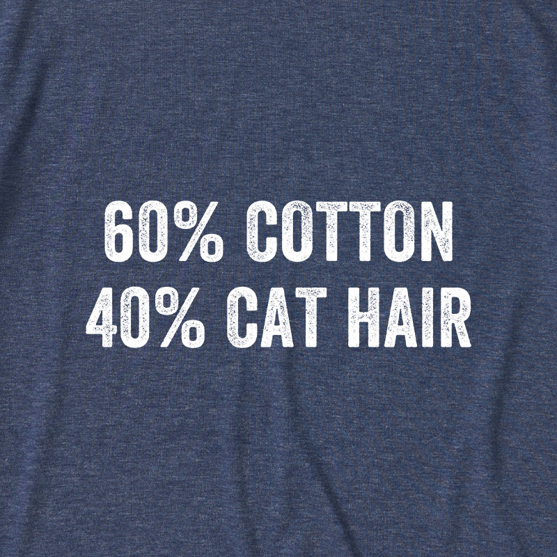 60 Cotton 40 Cat Hat Ultra Soft Heather Tee