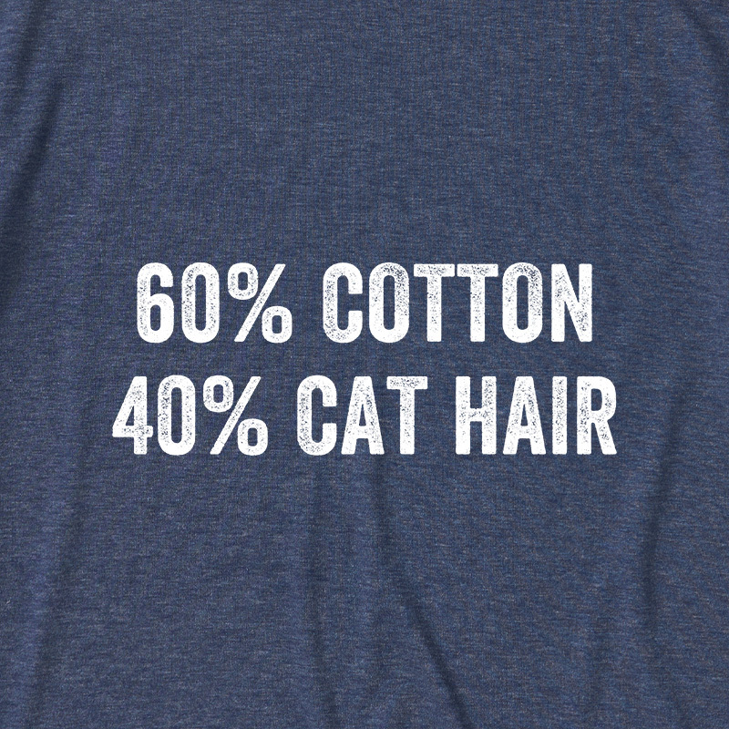 60 Cotton 40 Cat Hat Ultra Soft Heather Tee
