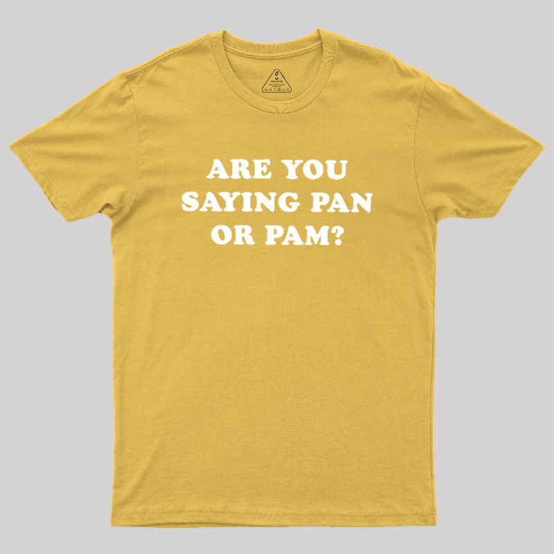Are You Saying Pan Or Pam Geek T-Shirt