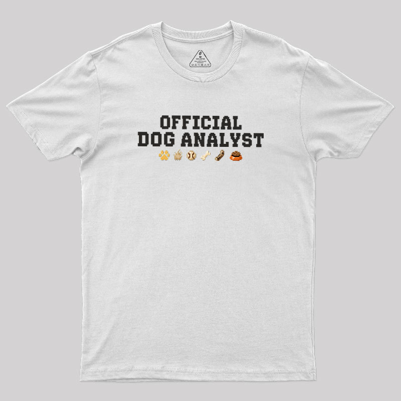 Official Dog Analyst Geek T-Shirt