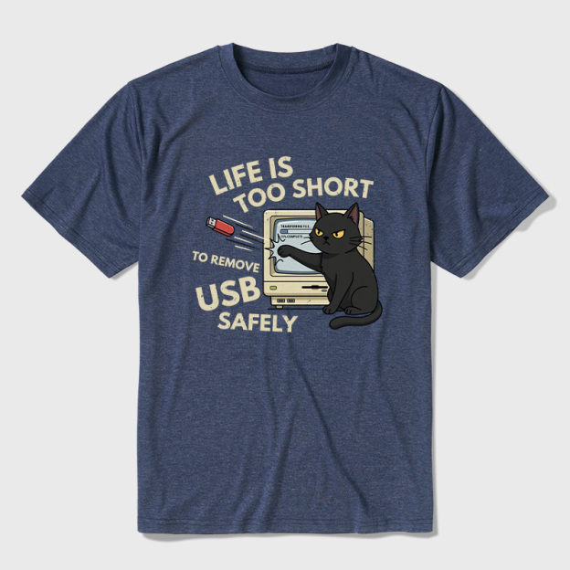 Cat’s Eject Ultra Soft Heather Tees