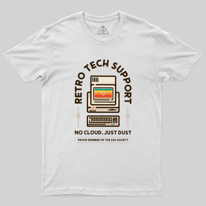 Retro Tech Support Geek T-Shirt