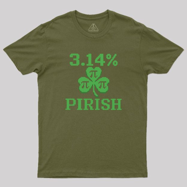 Pi-rish Humor Geek T-Shirt