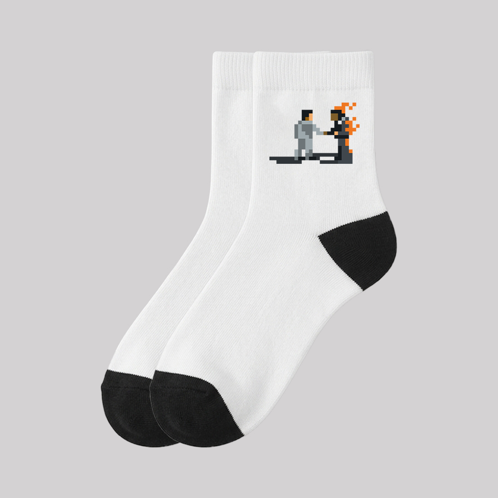 Wish You Were Here Geek Cotton Daily Socks