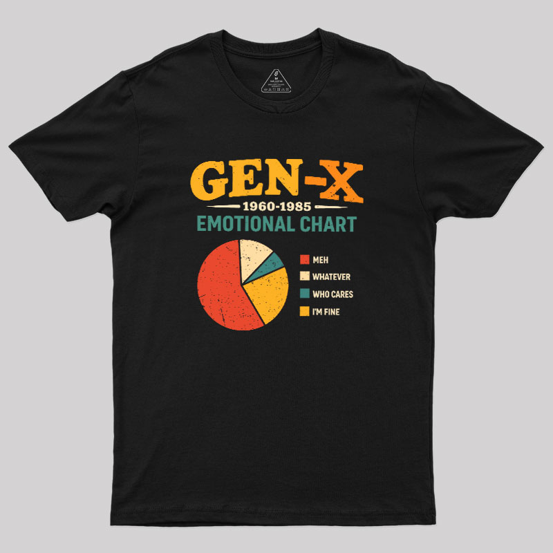 Gen?X Emotional Chart Geek T-Shirt