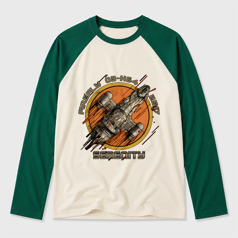 Firefly Junker Geek Retro Raglan Long-Sleeve Tee