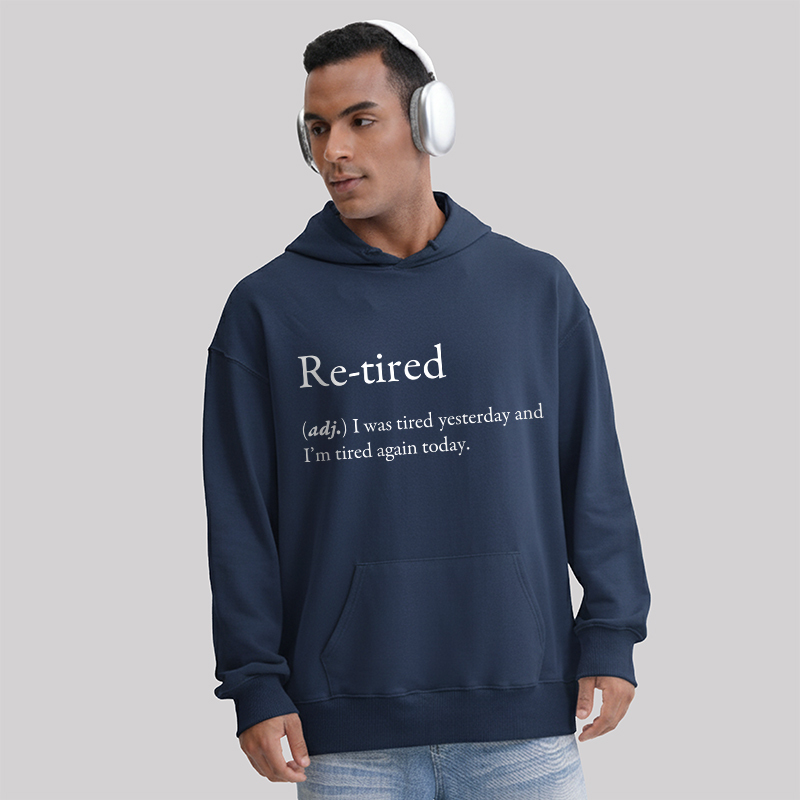 Retired Definition Nerd Geek Hoodie