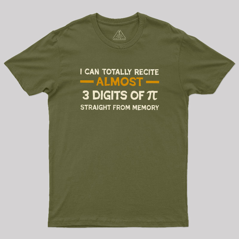 3 Digits Of Pi Geek T-Shirt