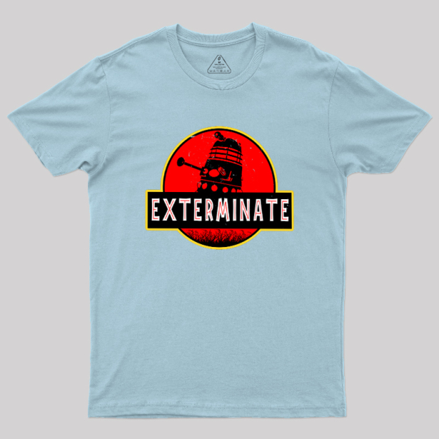 Darlek Exterminate Jurassic Park Dr Who Geek T-Shirt
