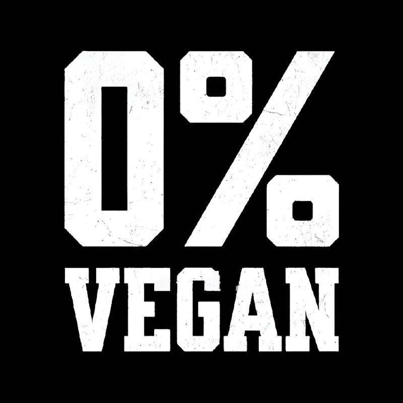 Zero Percent Vegan Geek T-Shirt