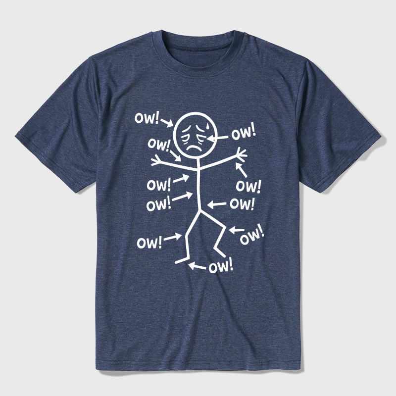 Ow Ow Ow Ultra Soft Heather Tees