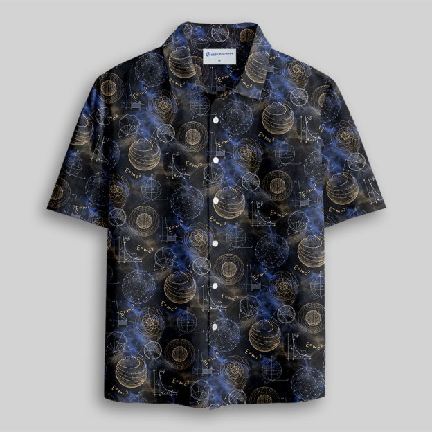 Quantum Cosmo Button Up Pocket Shirt