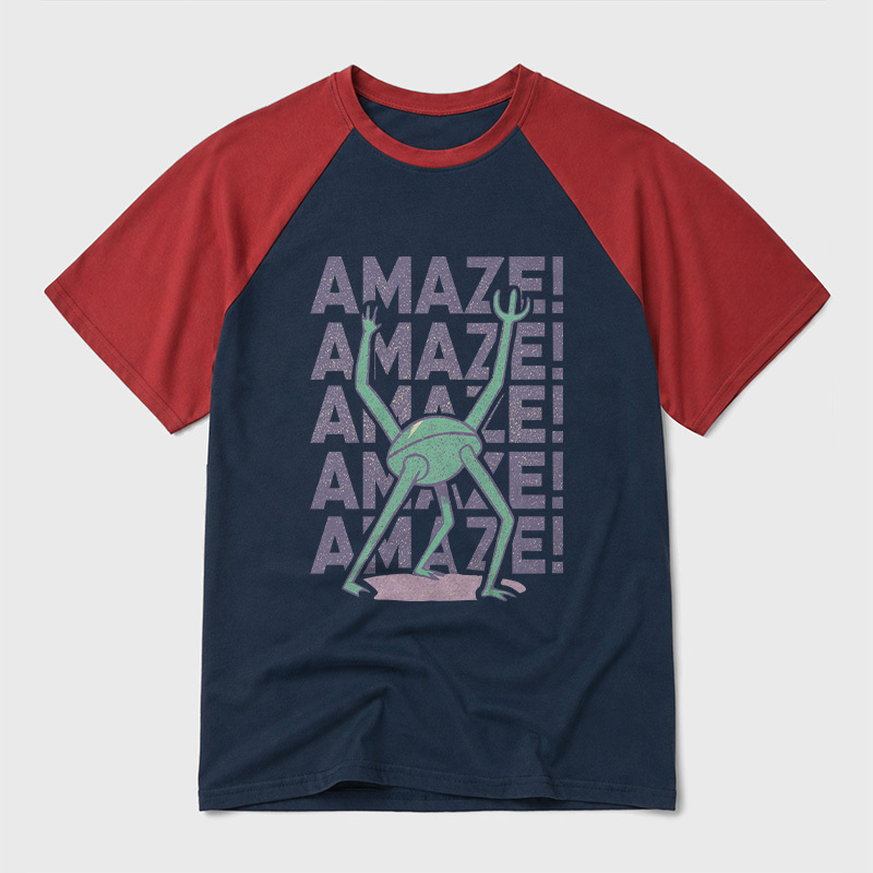 Rocky Amaze Geek Retro Raglan T-Shirt